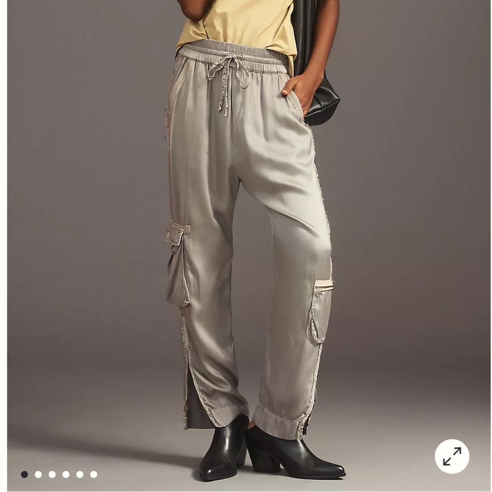 Anthropology NWT silky cargo pant size L